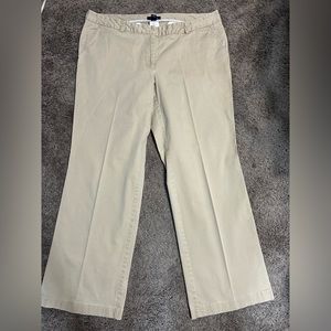 Lands End women’s khaki slacks, size‎ 16 W straight leg